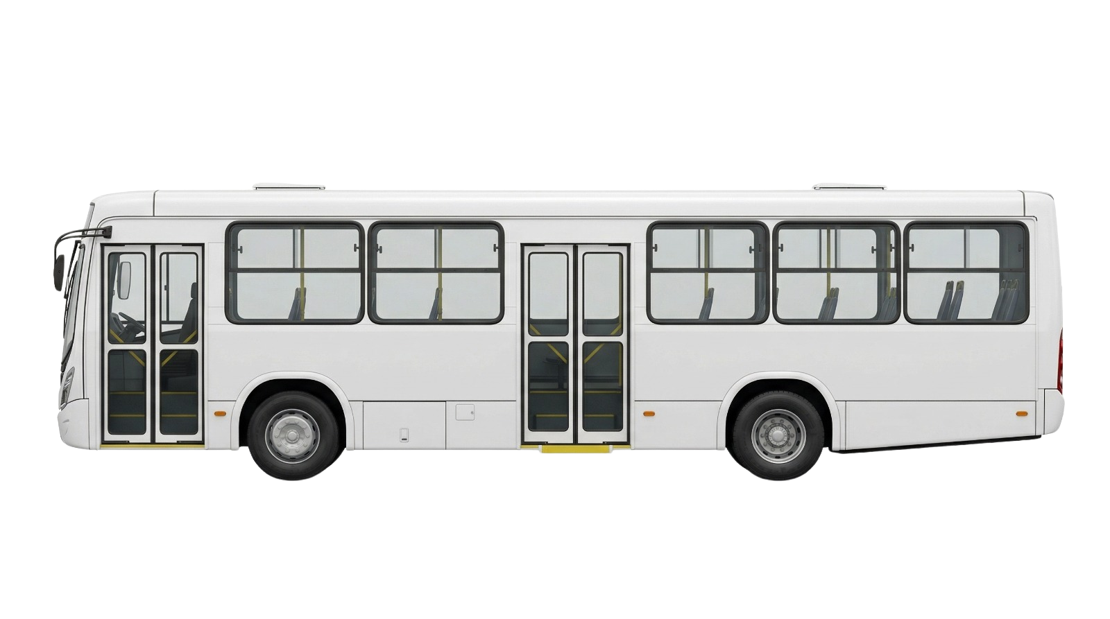 Autobús de transporte público — vista lateral